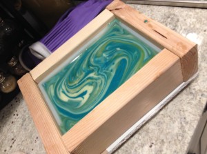 My beautimus-maximus second soap. It looks a lot more like my inspiration photo, don't you think?
